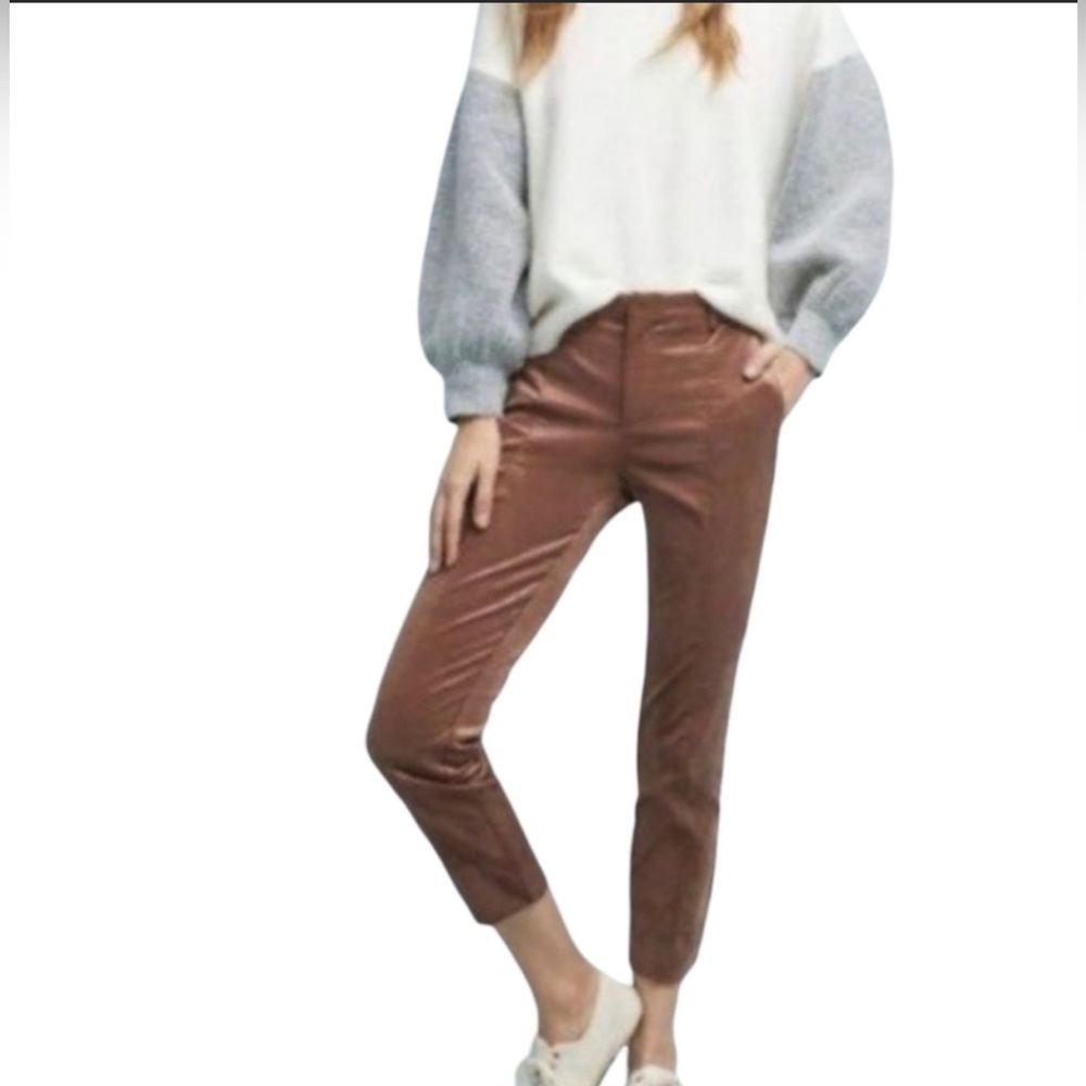 Anthropologie Cropped Velvet Pants.